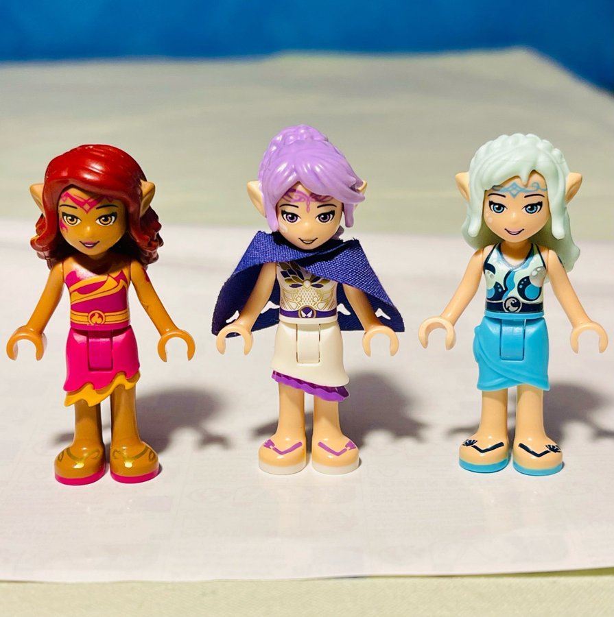 Lego Elves Azari Firedancer Aira Windwhistler Naida Riverheart Nyskick