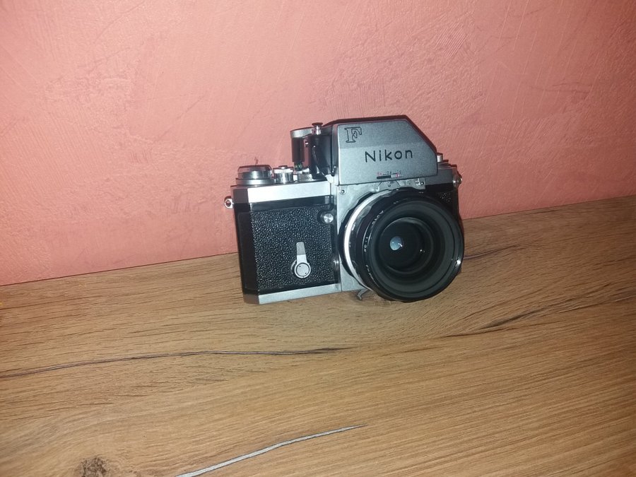 Nikon F film SLR camera.