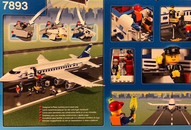 LEGO City 7893 "Passenger Plane" - från år 2006 oöppnad / förseglad!