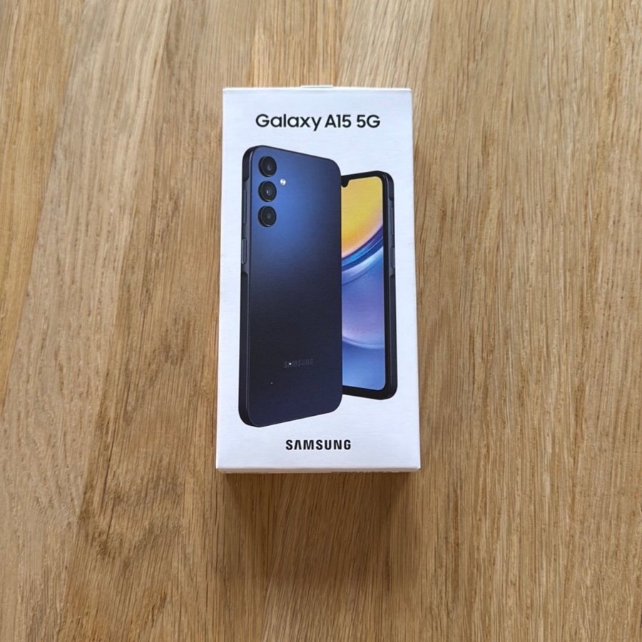 Samsung Galaxy A15 5G helt ny i ask oöppnad 128GB