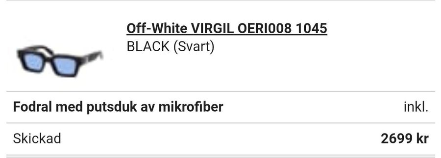 Off-White VIRGIL OERI008 1045 Solglasögon