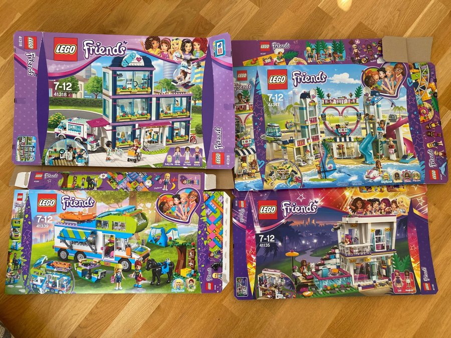 Lego Elves  Friends - Stort paket med kartonger