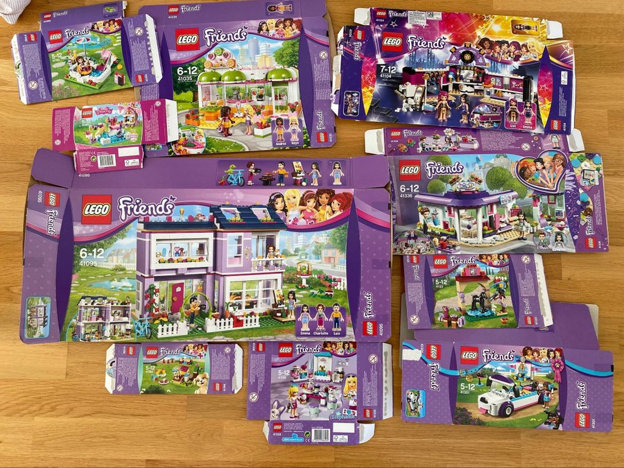 Lego Elves  Friends - Stort paket med kartonger