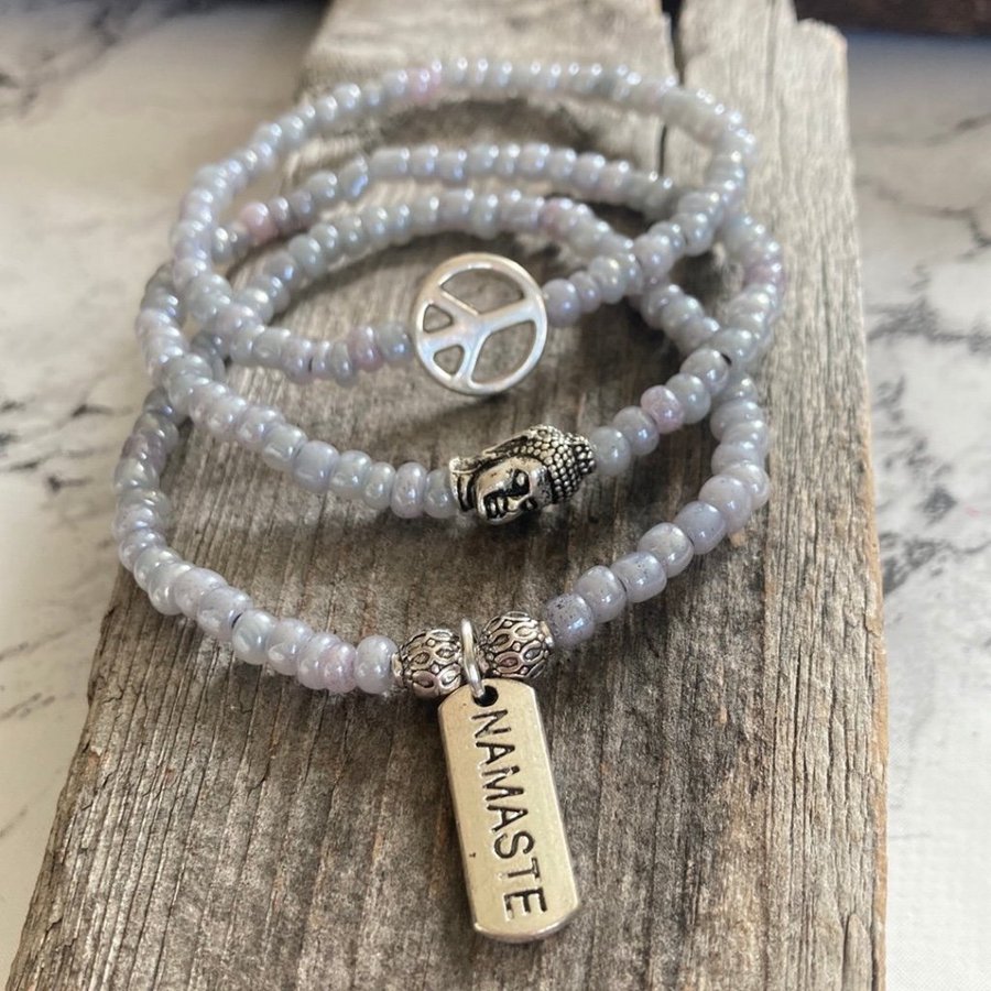 Nytt armband set med Peace, Namaste och Buddha från BeYouNica Julklappstips