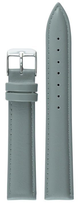 *NY Klockarmband i äkta läder Rött - Krom spänne - 20 mm