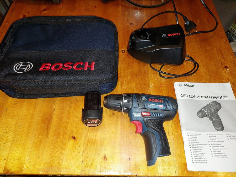 Bosch GSR 12V-15 Skruvdragare