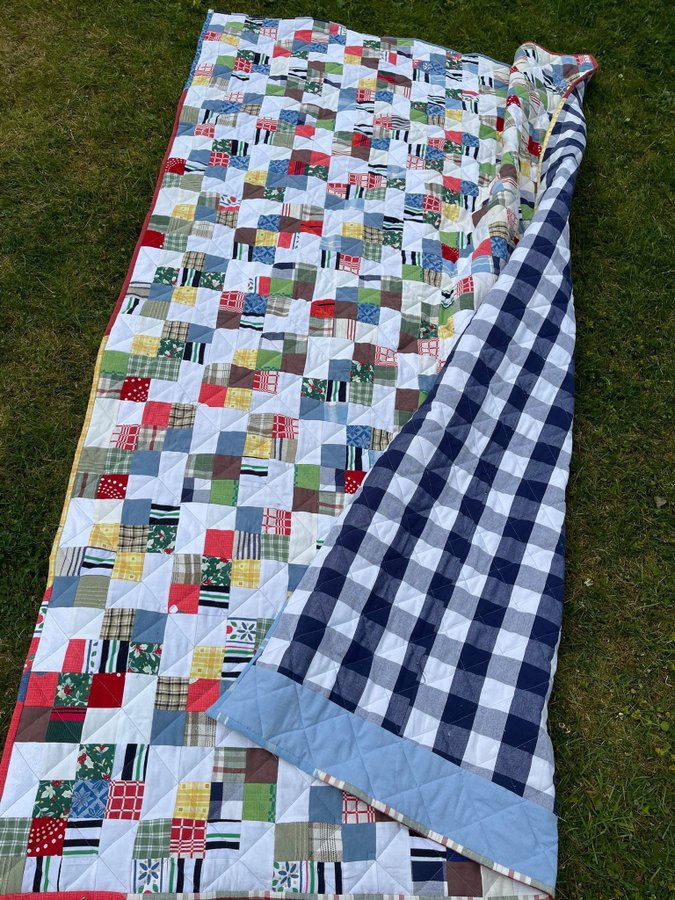 Lapptäcke, quilt, picknickfilt