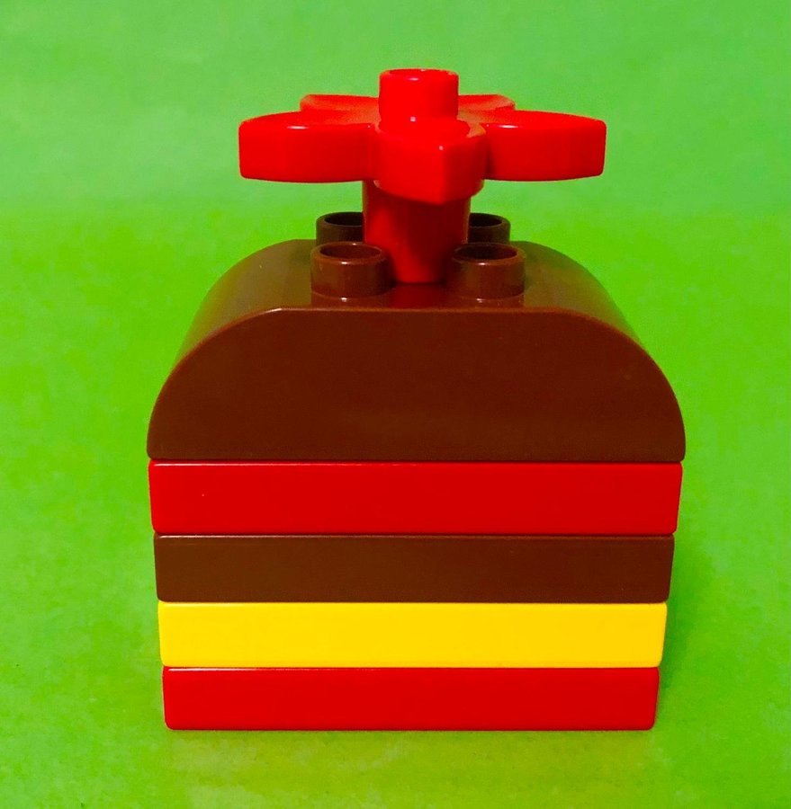 Lego DUPLO Bakelse med Röd Topp - 6 Delar