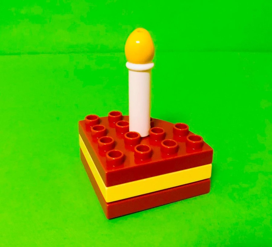 Lego DUPLO Tårtbit med Ljus i - 4 Delar