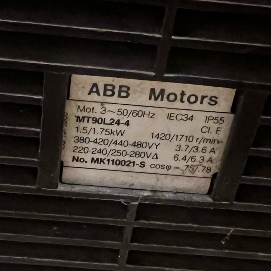 ABB Motor MT90L24-4 15/175kW