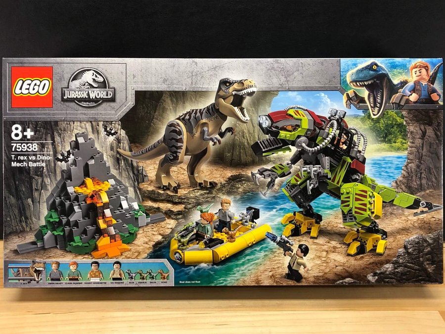 LEGO Jurassic World 75938 "Strid mellan T-rex  dinosaurierobot" - från oöppnad!