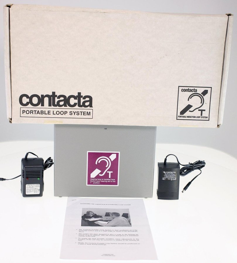 Vintage Contacta Loop hearing aid wireless listening system-fully working-373kg