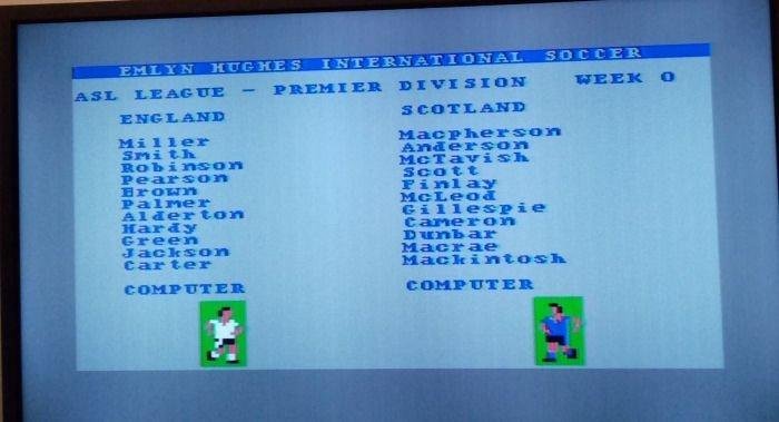 Emlyn Hughes International Soccer (WorldCup Football)(Disk)Commodore 64/C64 Spe