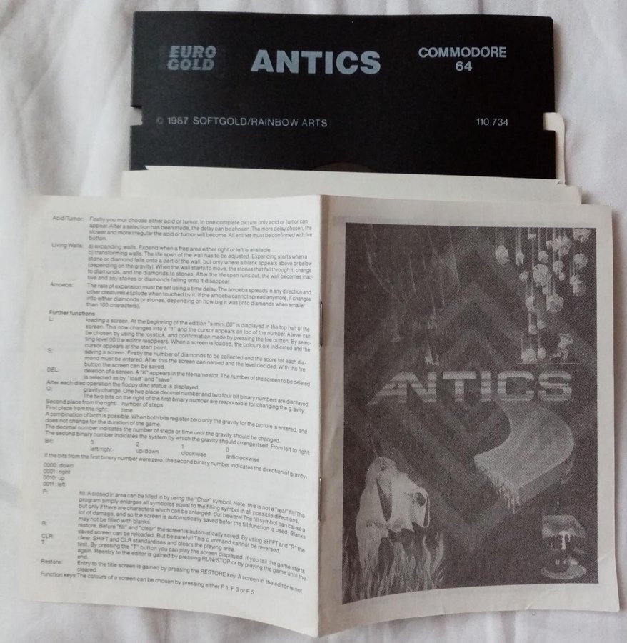 Antics (EuroGold) (Softgold) (Rainbow Arts) (Disk) - Commodore 64/C64 Spel