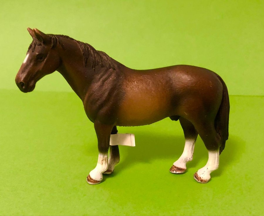 Schleich Djur 13649 Hannoveraner Hingst 2008 Farm Animals Horse Mörkbrun