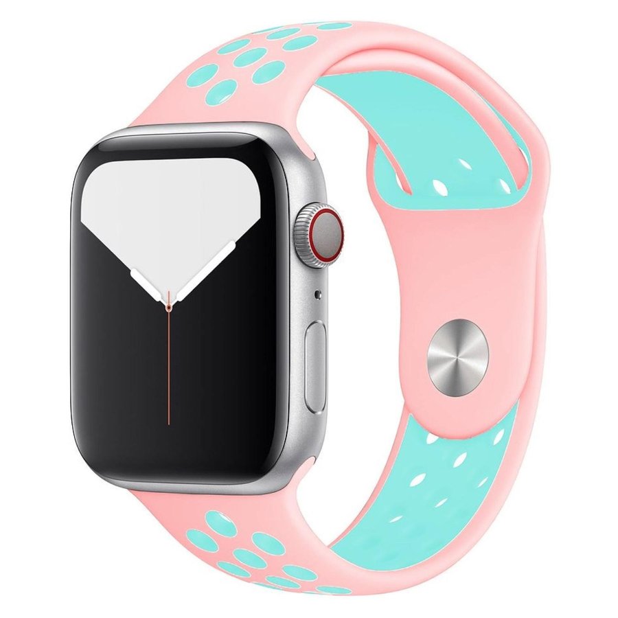 Sport Band 44/45/46/49mm (M/L) Apple Watch Armband - PINK / TURQUOISE