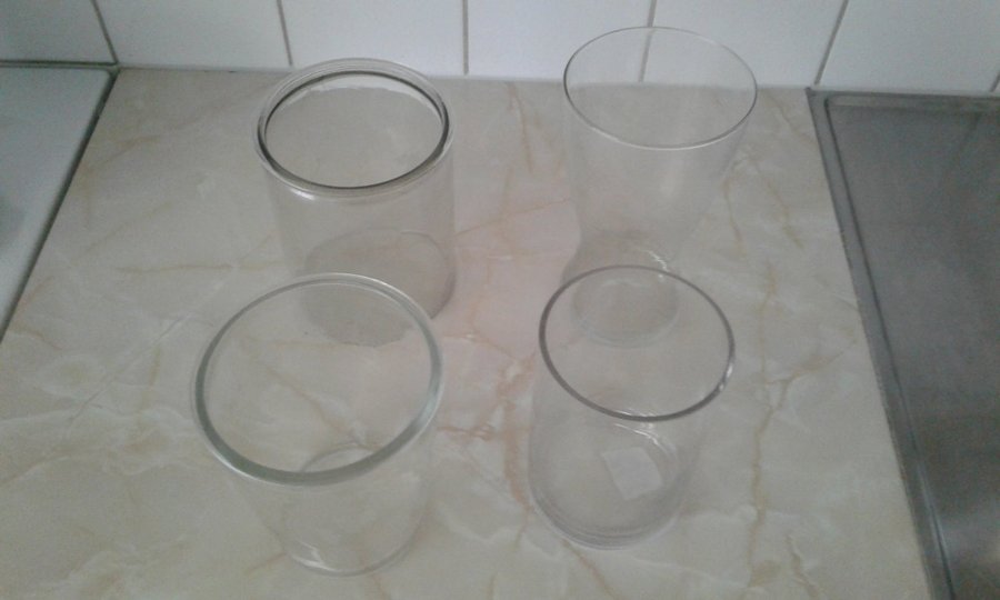 4st vaser i glas