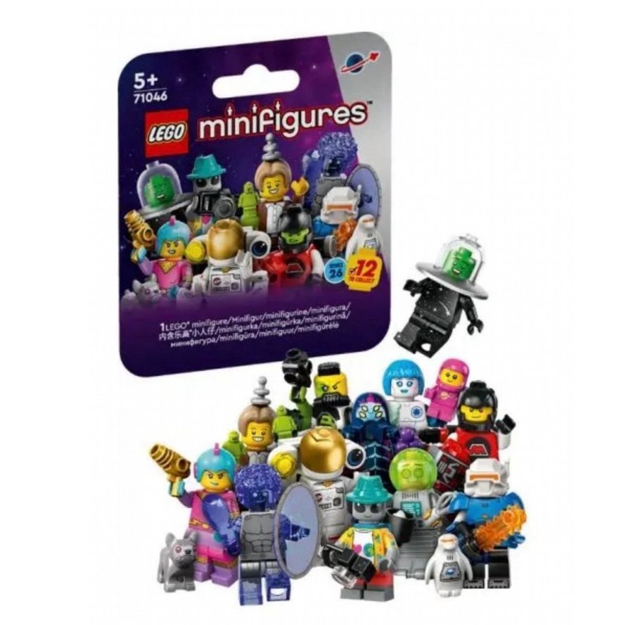 NYA! LEGO 12 st minifigurer / figurer ~ KOMPLETT Serie 26 ~ Space / Rymden