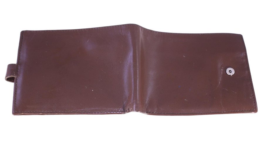 Vintage mens brown leather wallet-over 60 years old from Great Britain-683g