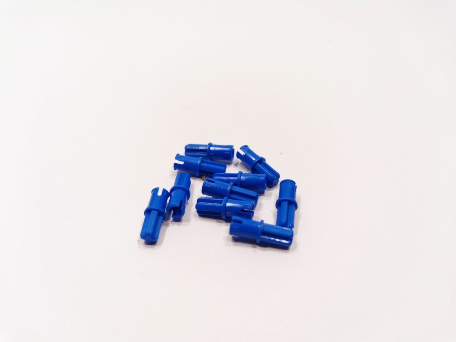 Lego - technic - fästanordning - axel 1L pin - part 43093 - 10st - blå