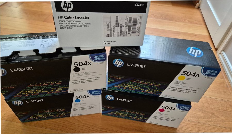 HP LaserJet Tonerkassetter 504A  504X