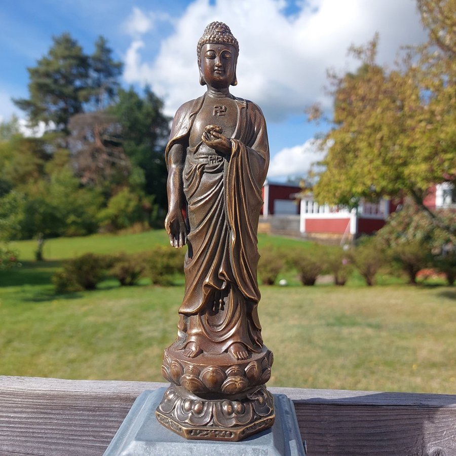 Brons Buddha Staty