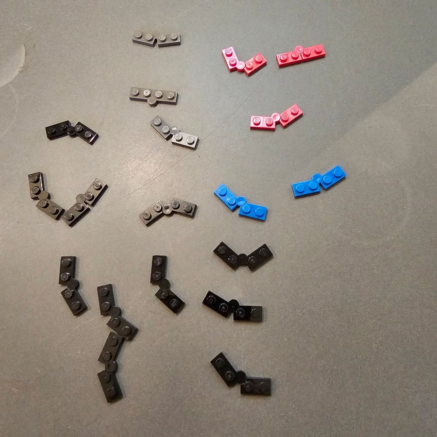 Lego Blandat lego platta gångjärn mm