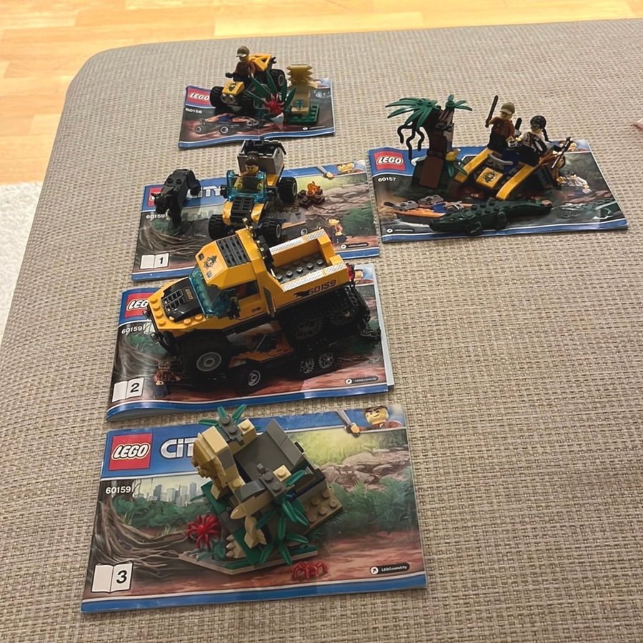 Lego City 60156, 60157, 60159 Jungle Explorers