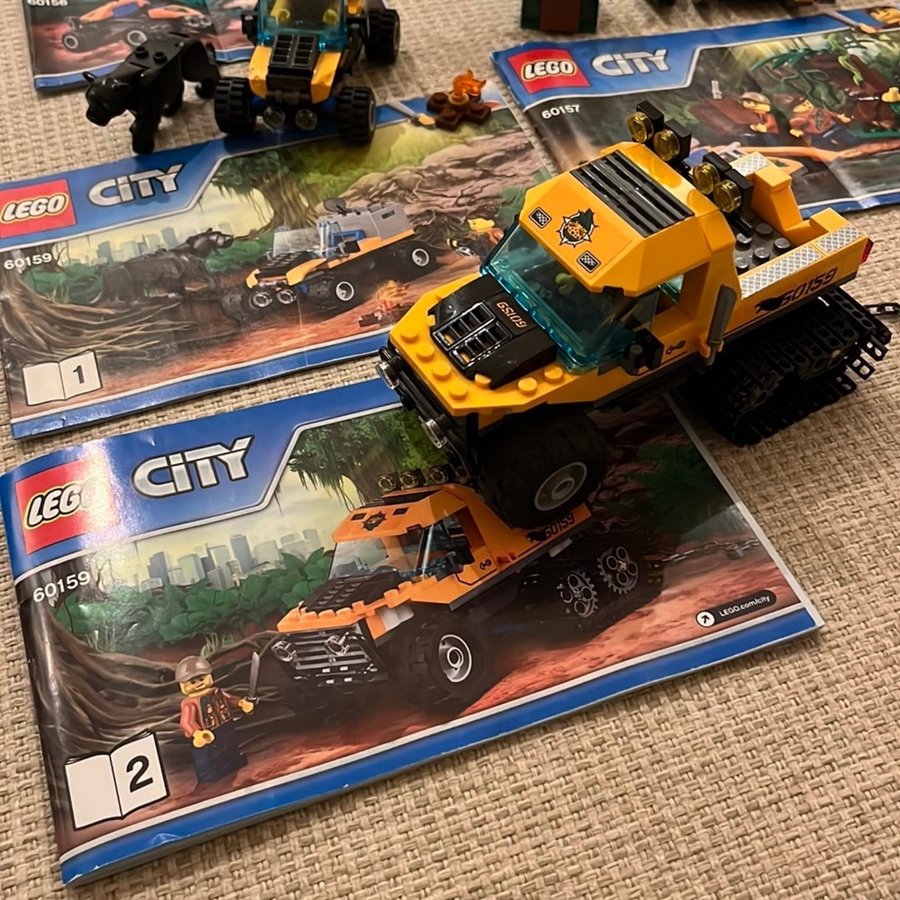 Lego City 60156, 60157, 60159 Jungle Explorers