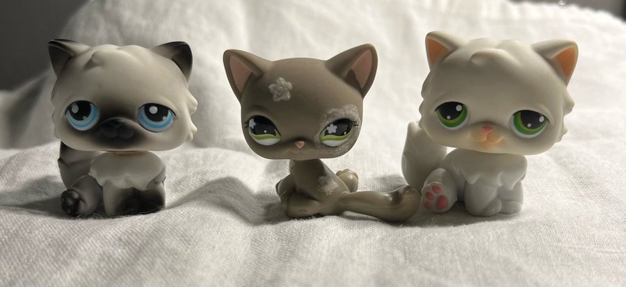 3 st Littlest Pet Shop katter