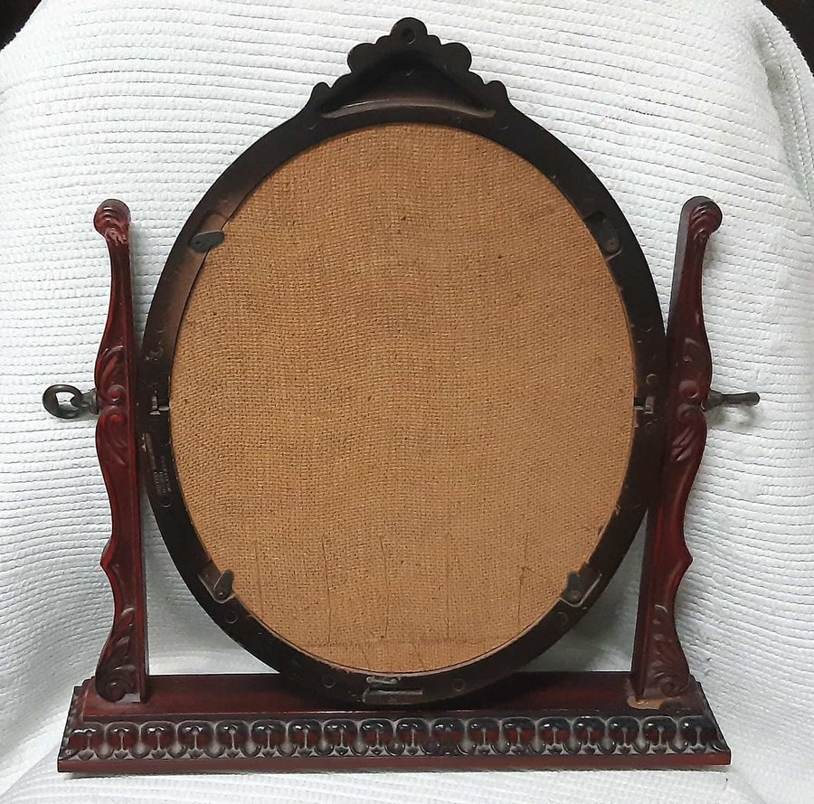 Vintage HL British Register DESIGN Oval Tilt Frame