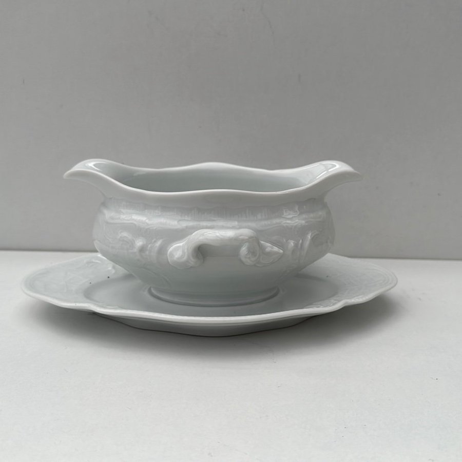 Rosenthal "Sanssouci White" Vintage bayersk helvit Kina Såsskål