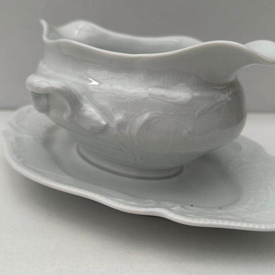 Rosenthal "Sanssouci White" Vintage bayersk helvit Kina Såsskål