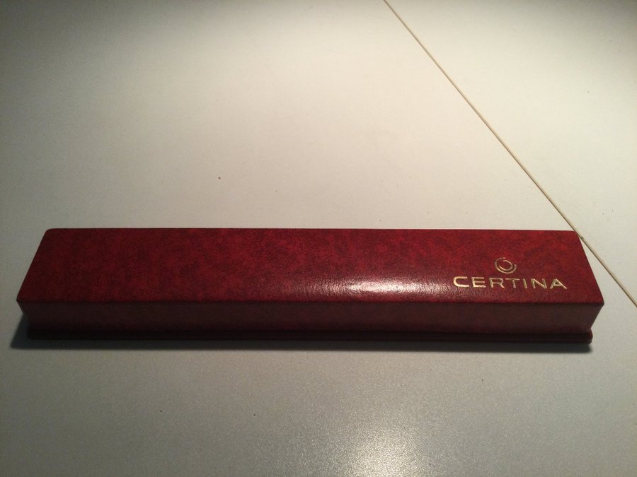 Vintage Rare box etui fodral låda Ask till Certina Armbandsur fr nedlagd butik