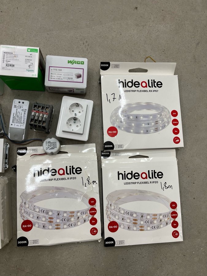 Downlight dimmer ledstrip drivdon jfb säkringar uttag