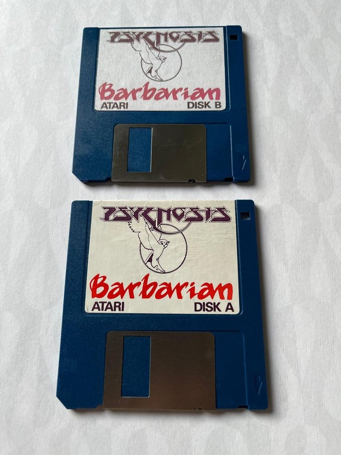 Atari ST - Barbarian Psygnosis Original (only disks)