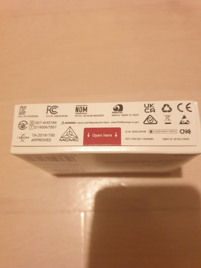 Raspberry Pi 4 Model B 4GB RAM ( Oanvänt )