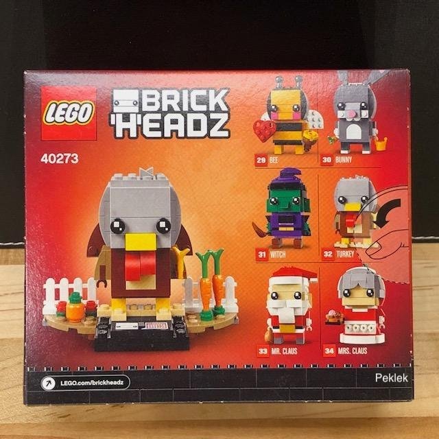 LEGO BrickHeadz 40273 "Thanksgiving Turkey" - från 2018 oöppnad!