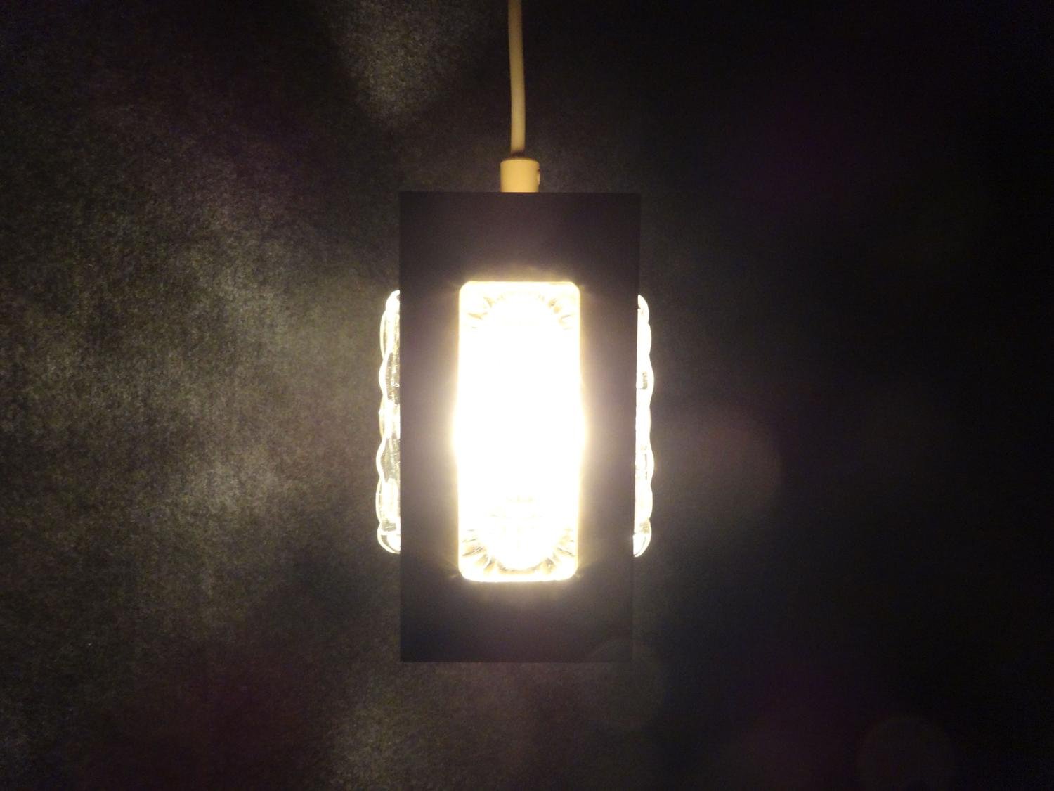 Retro Fönsterlampa URSI svart smide med glas