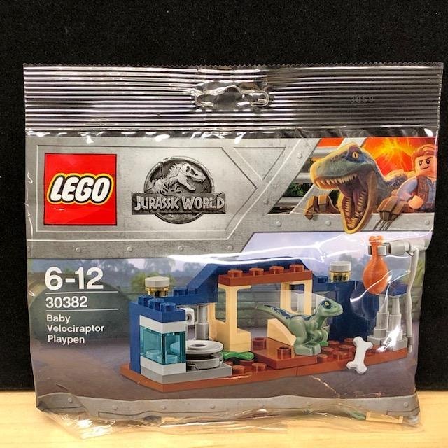 LEGO 30382 Jurassic World "Baby Velociraptor Playpen" - påse från 2018 oöppnad!