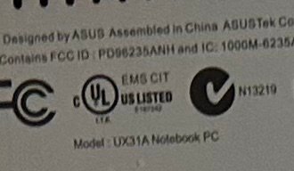 ASUS UX31A Notebook PC