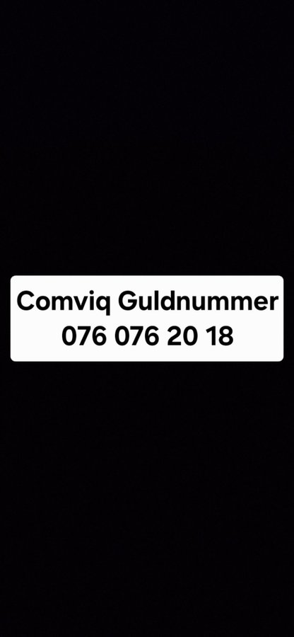 076 076 20 18 Comviq Guldnummer