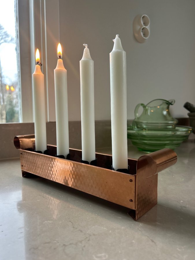 Koppar advent ljusstake