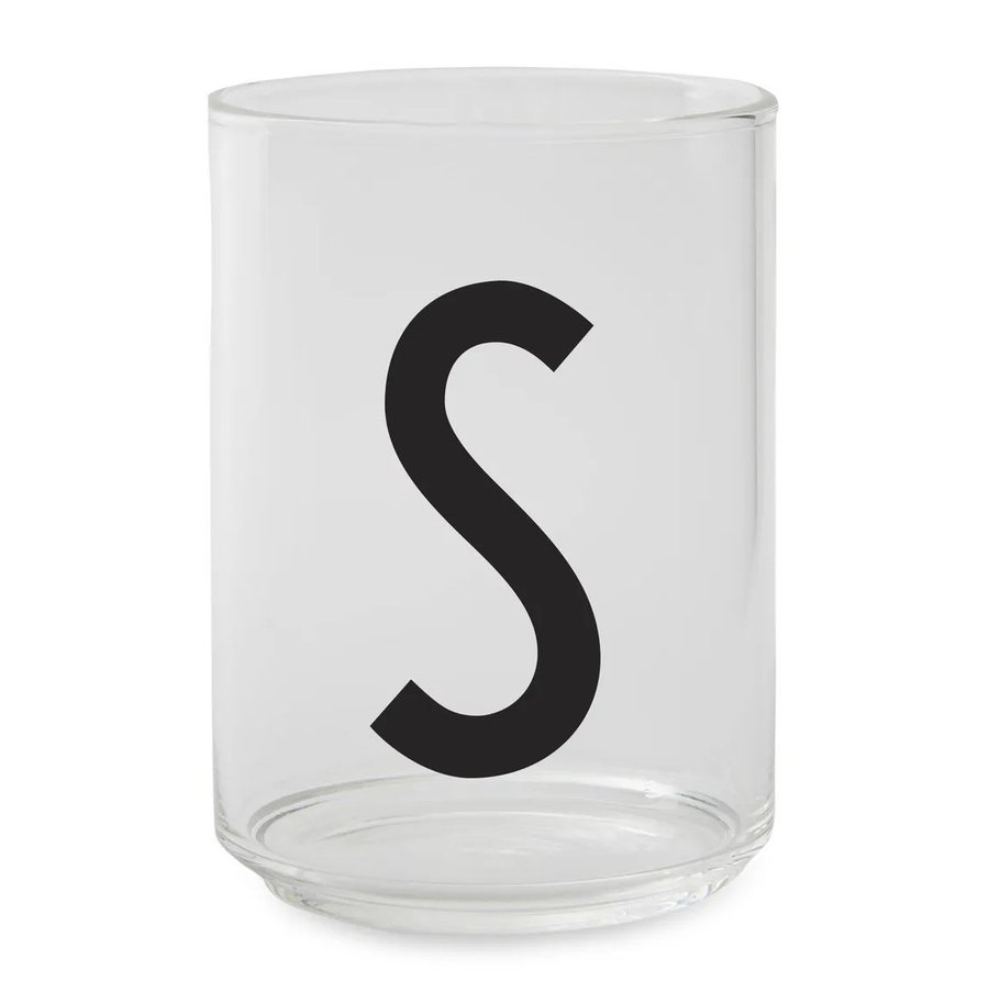 Design letters glas helt ny " S ", Arne Jacobsen