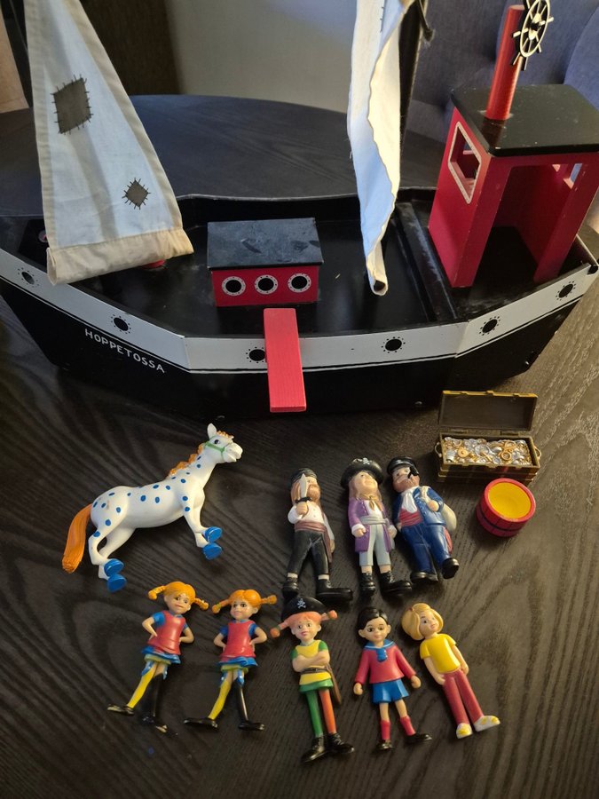 Pippi Hoppetossa Piratskepp med figurer