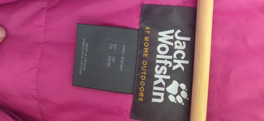 Jack Wolfskin blåa, rosa skidkläder, storlek 128