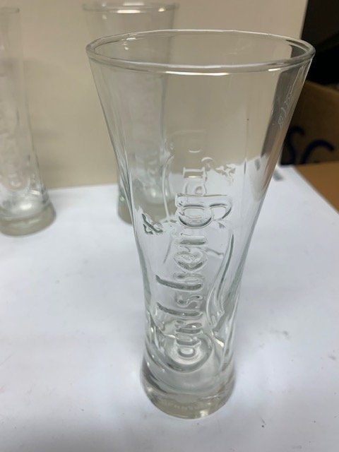 Sex st Carlsberg Ölglas