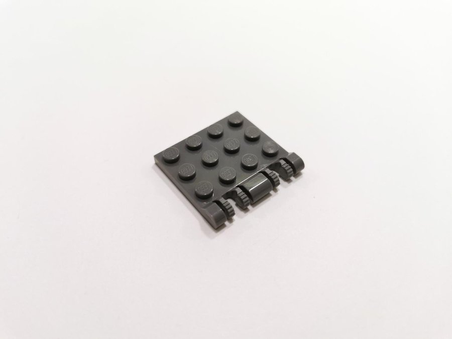 Lego - hinge - ledad - tak - 3x4 - part 44570 - mörkgrå (bluish)