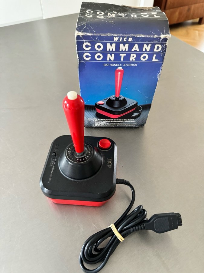 Wico joystick til Commodore 64 Amiga mv (boxed)