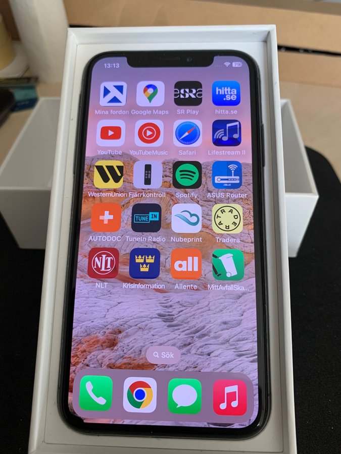 iPhone X Svart 64GB I fint skick